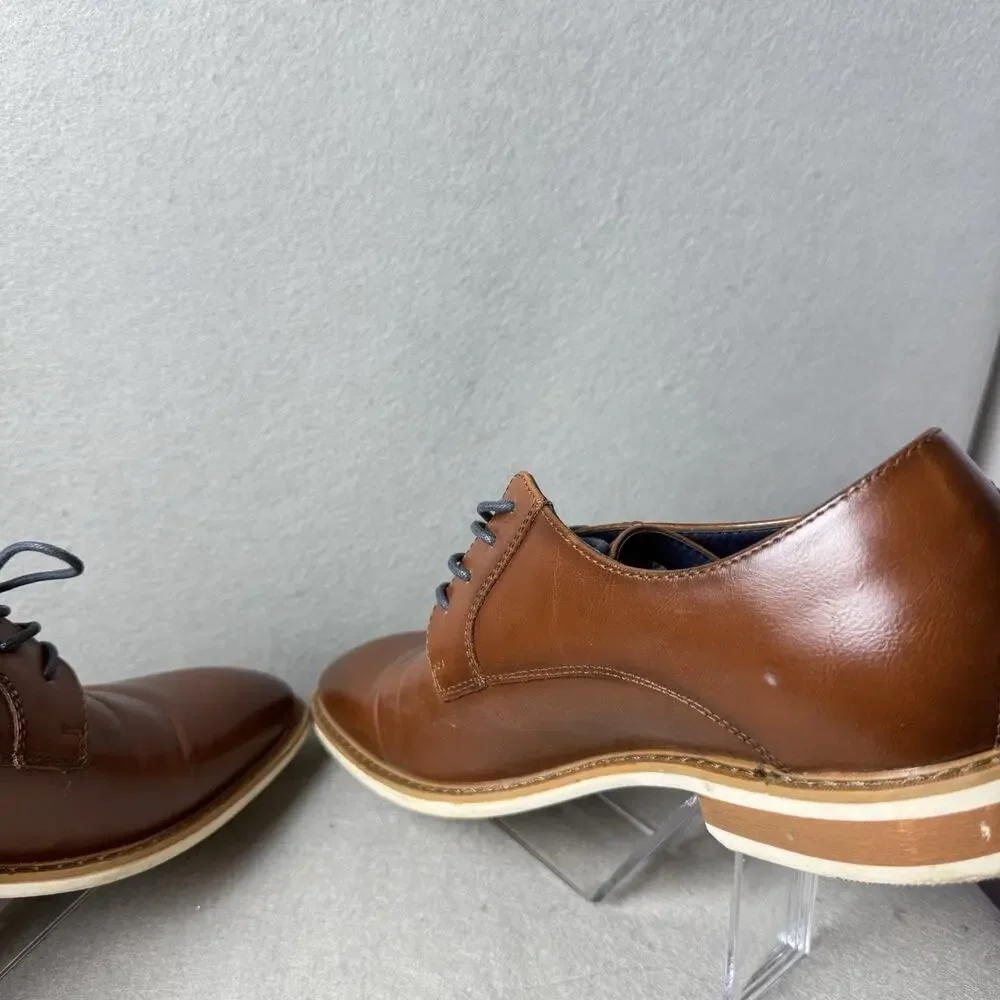 Freeman Shoes Men’s 10M Brown Derby Oxford Vance City Smart